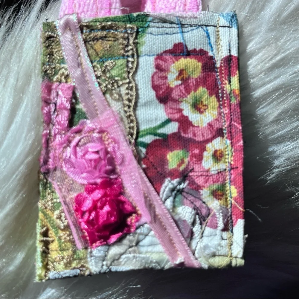 RUBYRUDI Necklace Purse, Hand Crafted, Amulet Wallet Pouch Artisan OOAK Signed